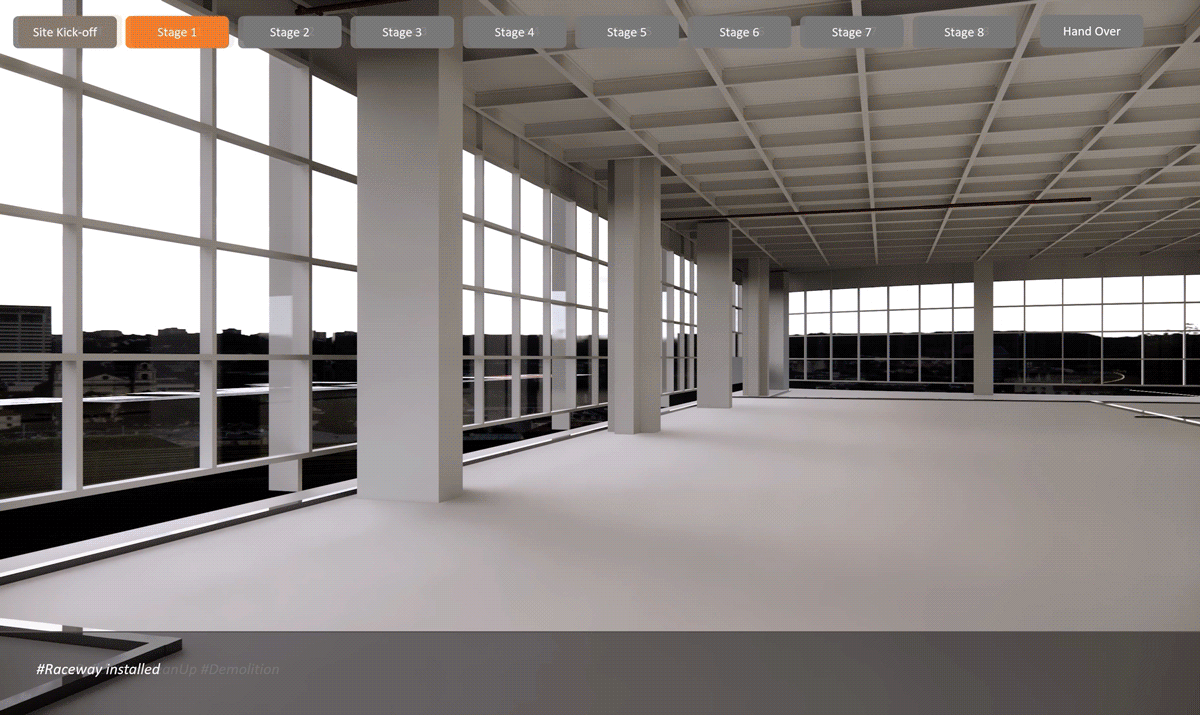 digitally enabled sequence of a workplace