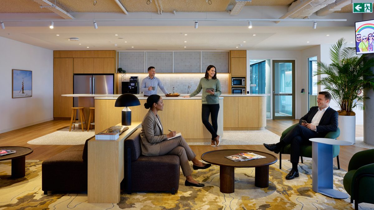 social hub at Leading global pharmaceutical company's office in Sydney