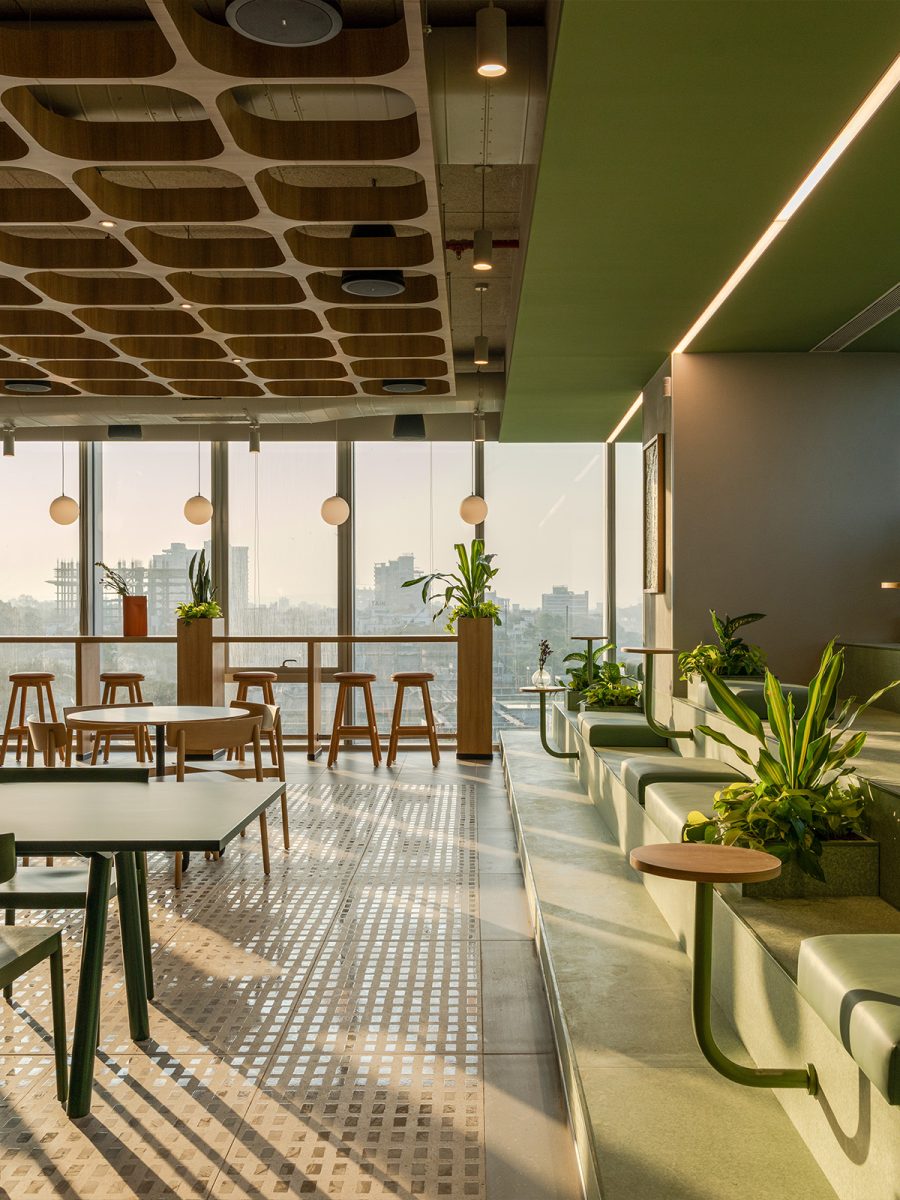 Social area at Zendesk Pune boutique workplace