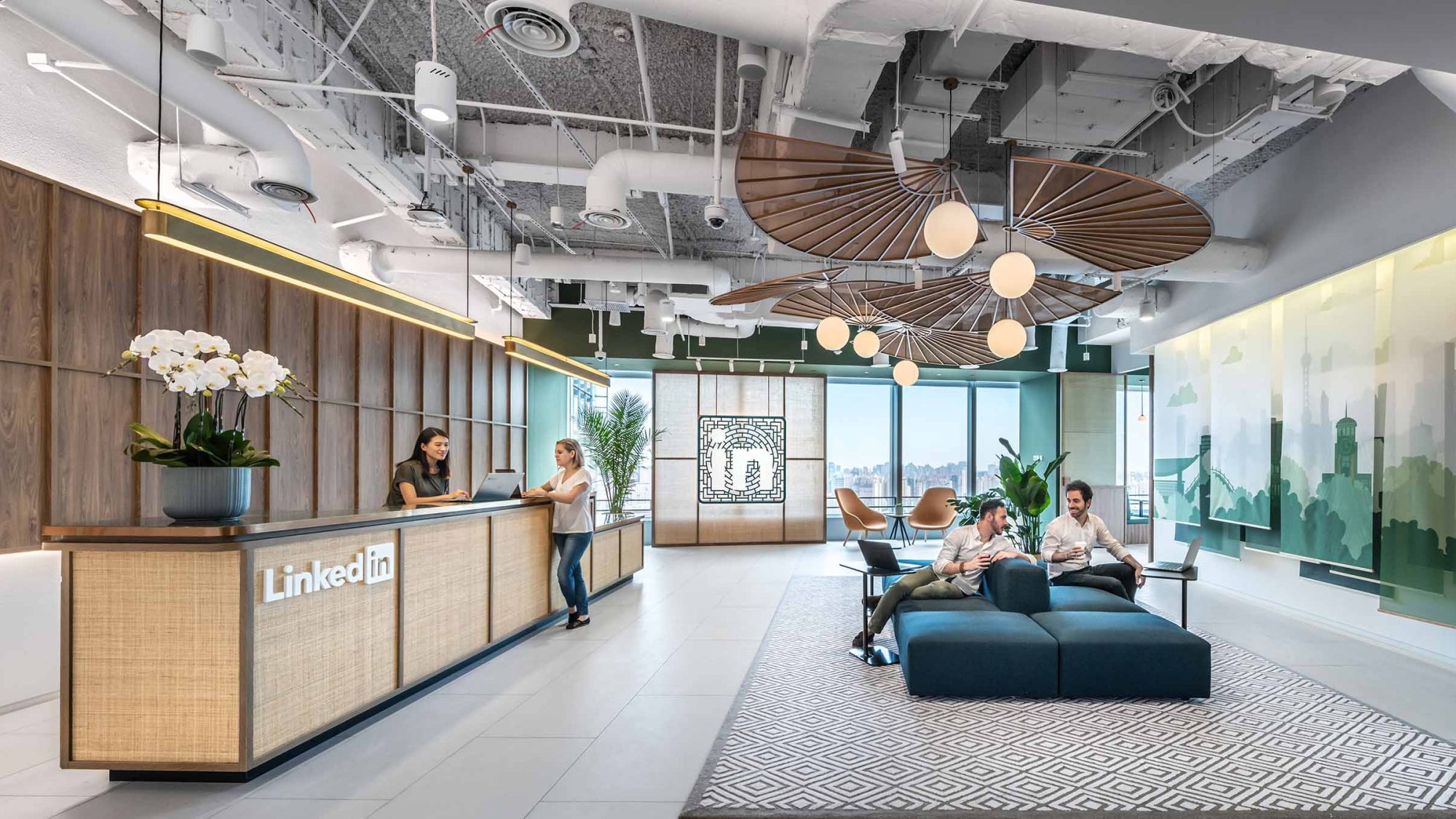 LinkedIn-Shanghai-workplace-reception-casual-seating-plants-collaboration-hero-image